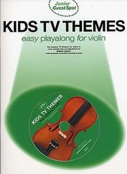 Junior Guest Spot - Kids TV Themes Violin Play Along Book/Cd