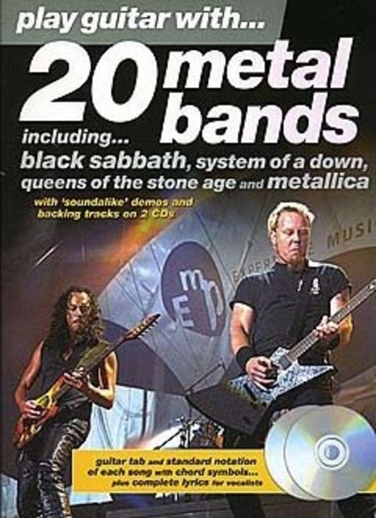 Play Guitar With 20 Metal Bands Tab Bk/Cd