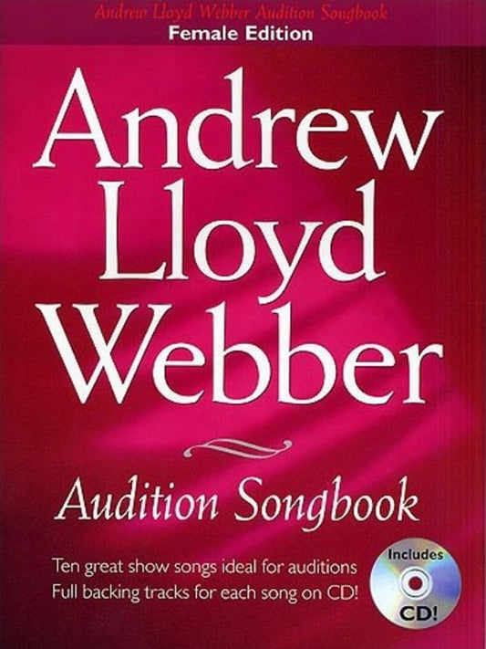 Audition Songs Webber Female Bk/Cd
