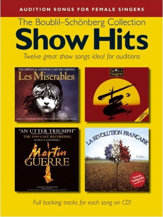 Audition Songs Female Show Hits Bk/Cd
