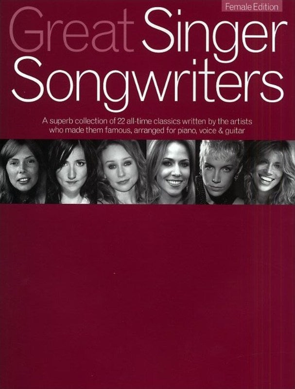 Great Singer Songwriters - Female Edition PVG Songbook
