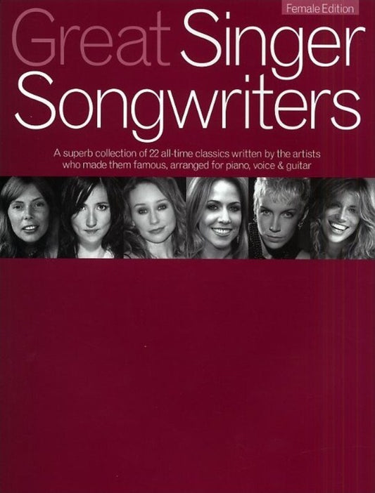 Great Singer Songwriters - Female Edition PVG Songbook
