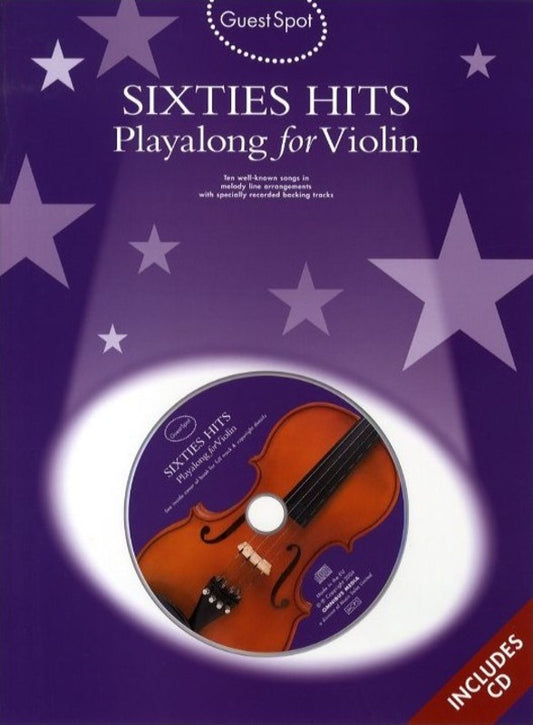 Guest Spot - Sixties Hits Violin Play Along Book/Cd