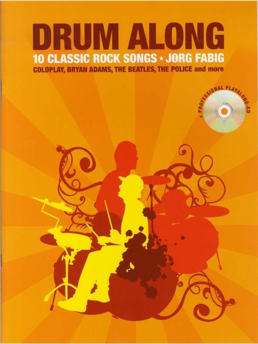 Drum Along 10 Classic Rock Songs Bk/Cd