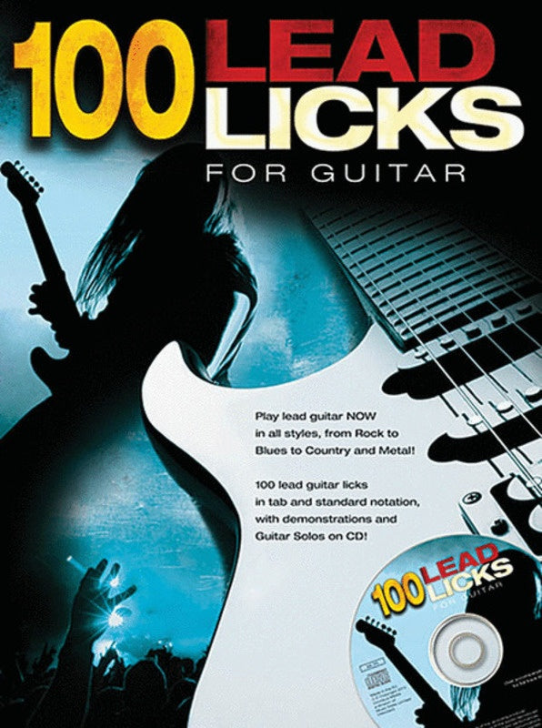 100 Lead Licks For Guitar Book/Cd