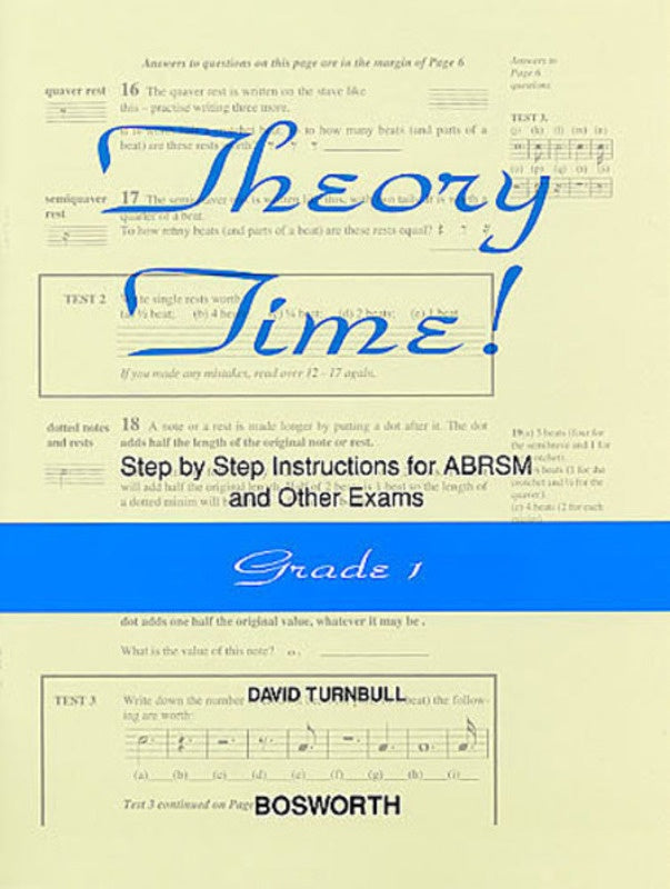 Theory Time Grade 1 Book Turnbull ABRSM