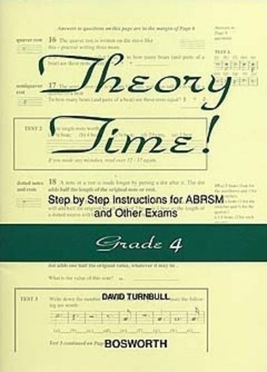 Theory Time Grade 4 Book Turnbull ABRSM
