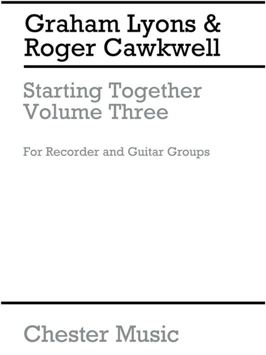 Starting Together 3 Recorder/Gtr(Arc)