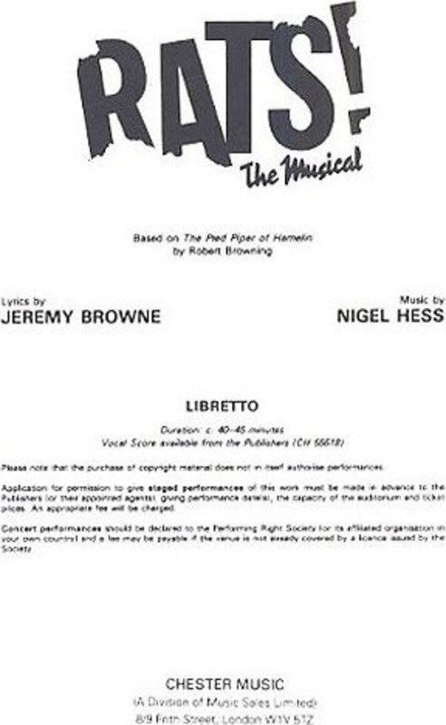 Rats Libretto