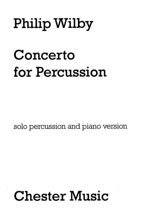 Wilby Concerto For Percussion & Piano