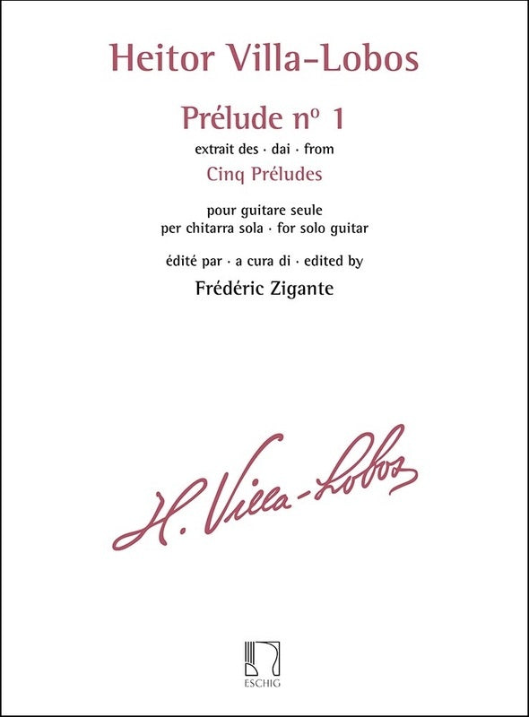 Villa-Lobos - Prelude No 1 For Guitar Solo