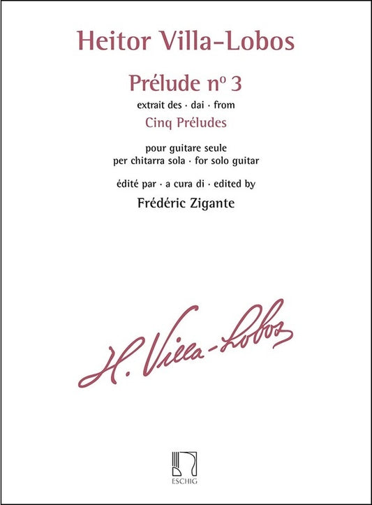 Villa-Lobos - Prelude No 3 For Guitar Solo