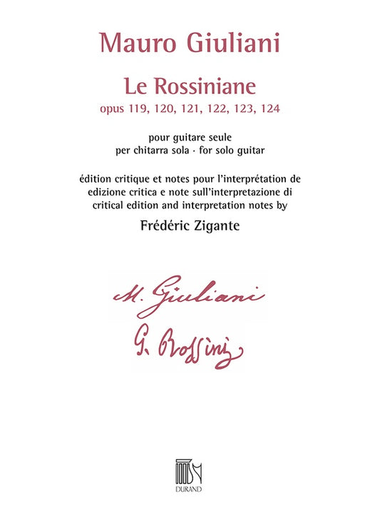 Giuliani - Le Rossiniane For Solo Guitar