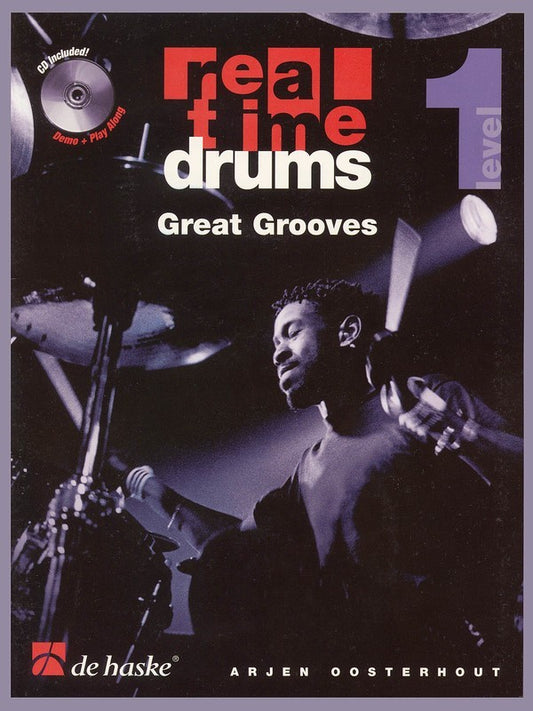 Real Time Drums Great Grooves Lvl 1 Bk/Cd