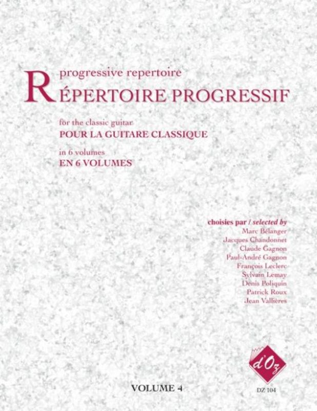 Progressive Repertoire Vol 4 Classical Guitar