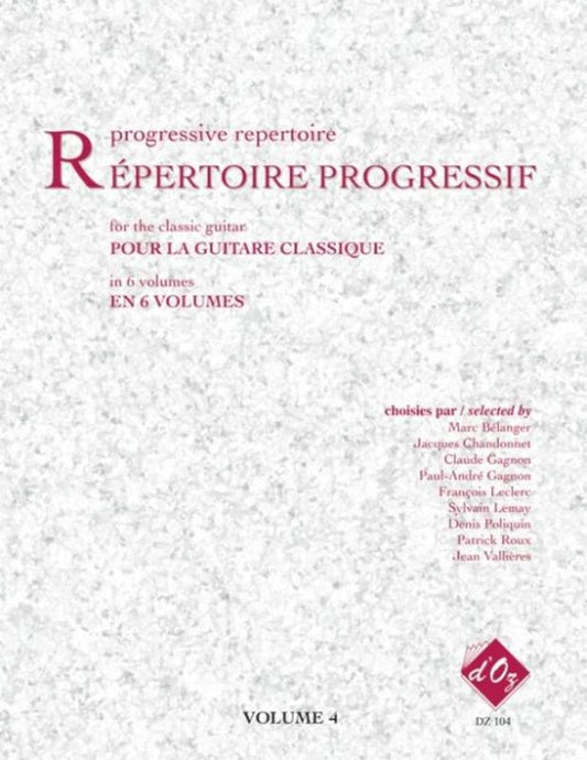 Progressive Repertoire Vol 4 Classical Guitar