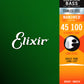 Elixir 14652 Nanoweb Bass  Stainless Steel Light 45-100