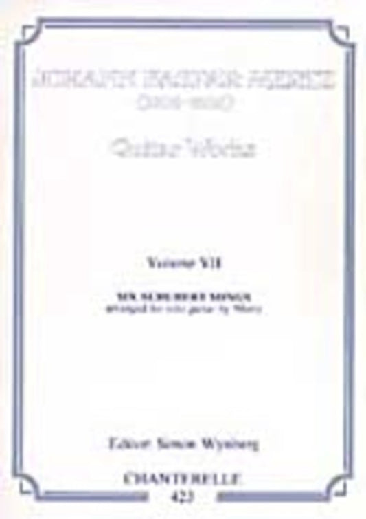 Mertz - Guitar Works Vol 7 Six Schubert Songs