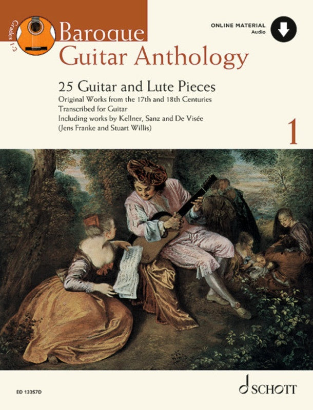 Baroque Guitar Anthology Volume 1 Bk/Ola