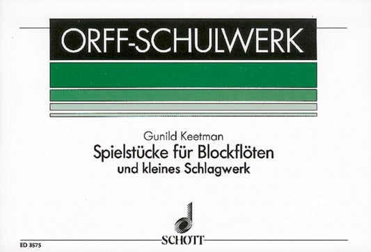 Keetman - Pieces For Recorder And Percussion