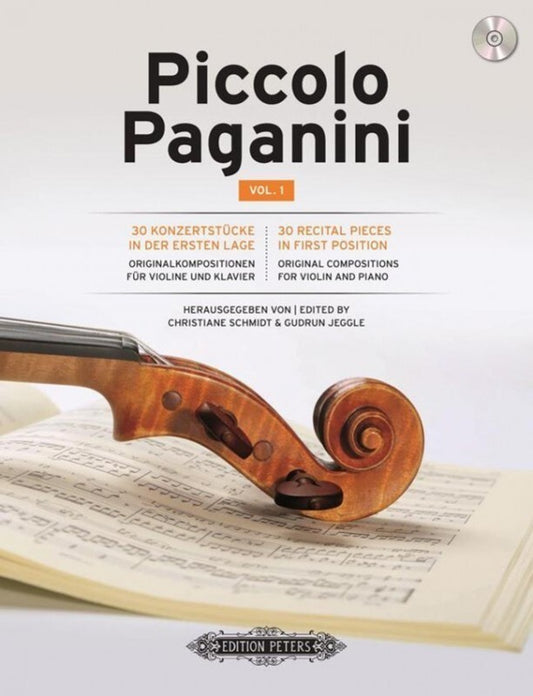Piccolo Paganini Vol 1 Violin/Piano Book and Cd