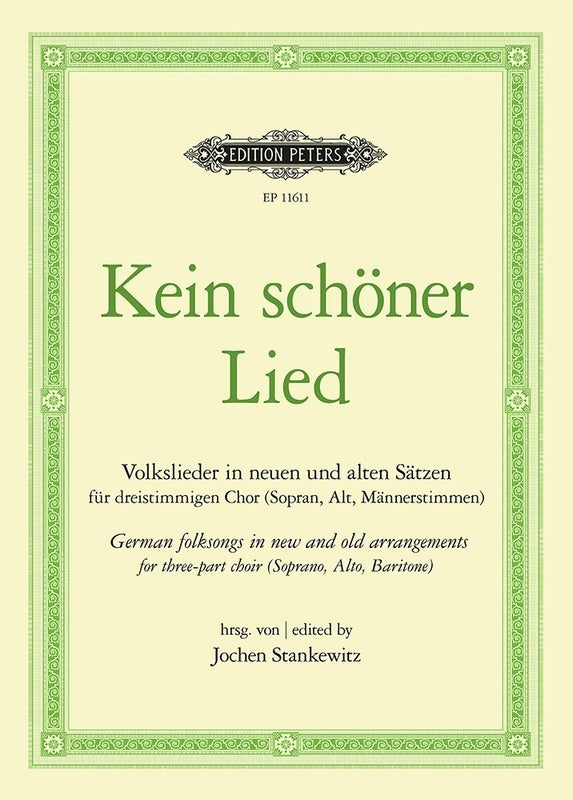 Kein Schoner Lied German Folksongs Sab
