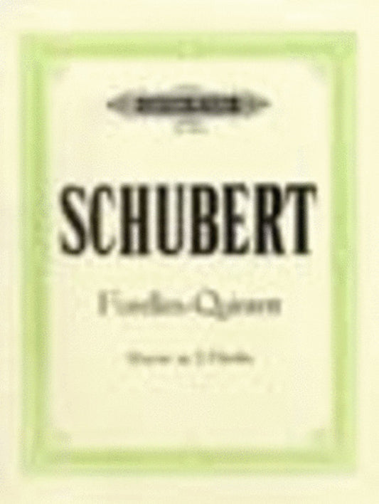 Schubert - Trout Quintet Piano Reduction