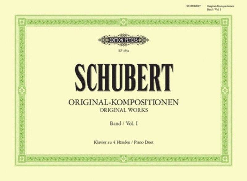 Schubert - Original Compositions Vol 1 Piano Duet