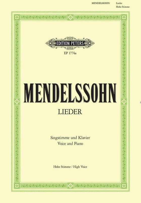 Mendelssohn - Complete Songs High Voice