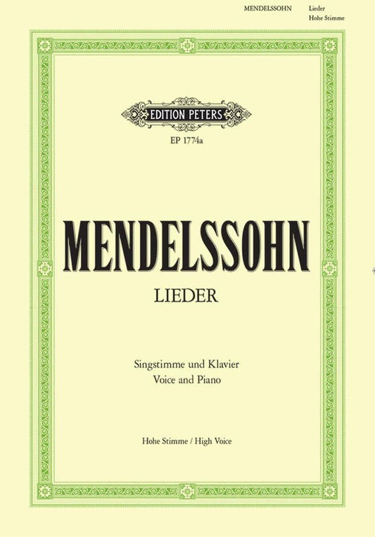 Mendelssohn - Complete Songs High Voice