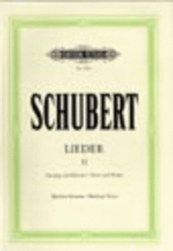 Schubert - Songs Vol 2 75 Songs Medium Voice