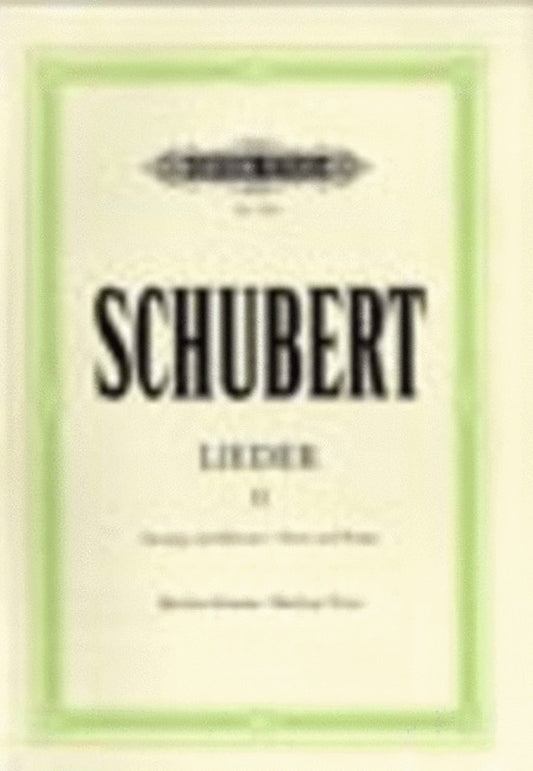 Schubert - Songs Vol 2 75 Songs Medium Voice