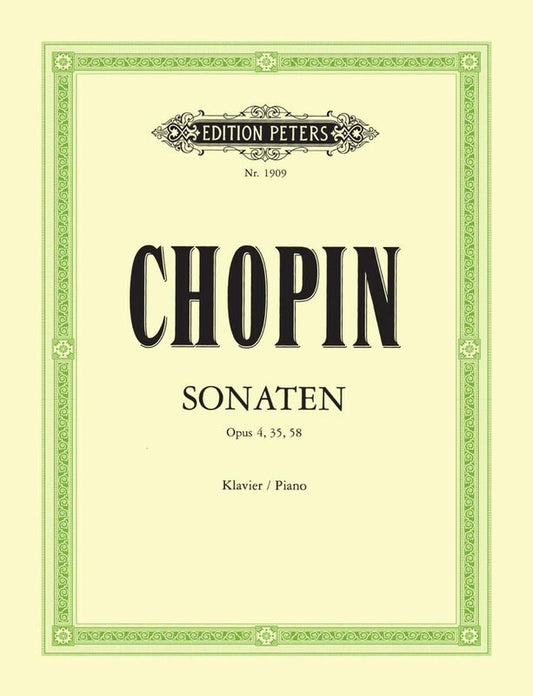 Chopin - Sonatas Op 4, 35, 58 Ed Scholtz Pozniak