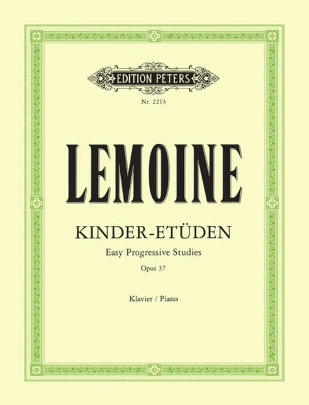 Etudes Enfantines Op 37 Easy Progressive Studies