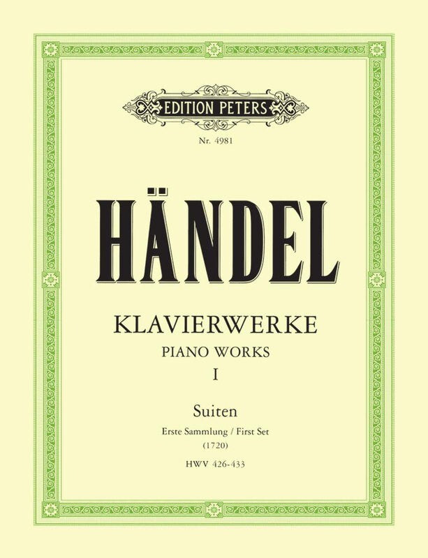 Handel - Keyboard Works Volume 1 8 Suites Hwv 426-433 Urtext – Music2u ...