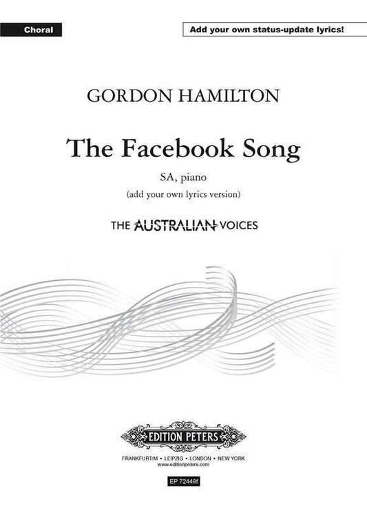 The Facebook Song - Soprano/Alto Add Lyrics Version Sheet Music