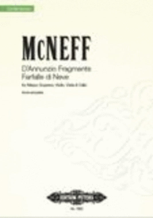 Mcneff - D'Annunzio Fragments Mezzo/Strings