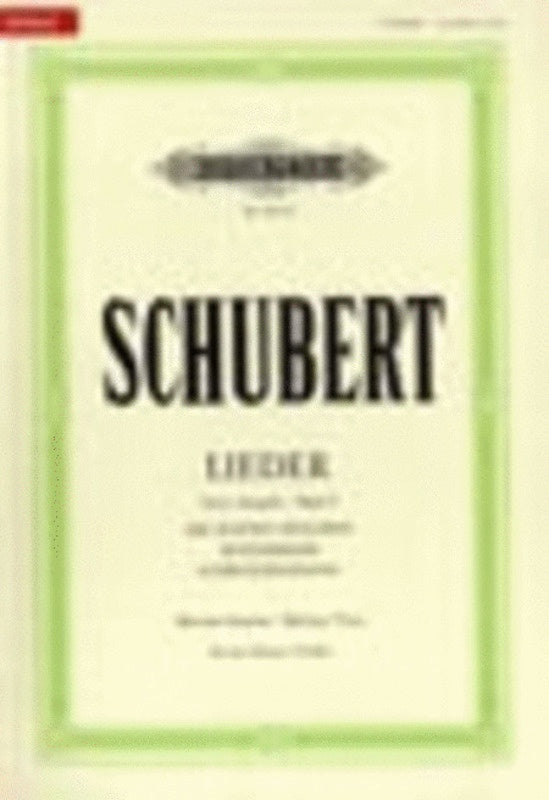 Schubert - Songs Vol 1 Medium Voice (New Version)