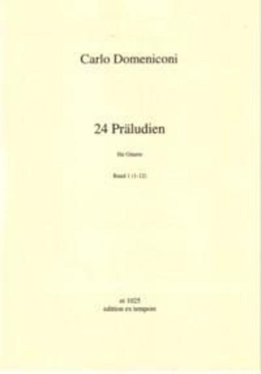 Domeniconi - 24 Preludes Bk 1 (1-12)
