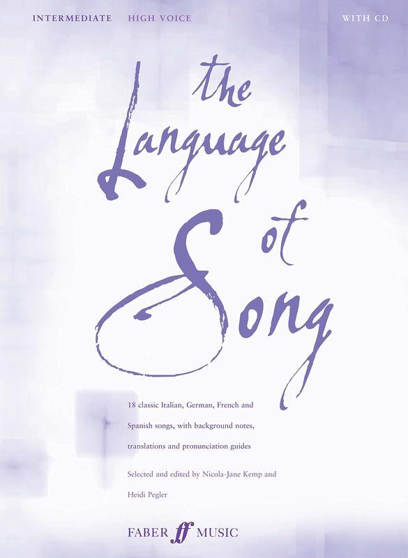 Language Of Song Intermediate High Voice Bk/Cd