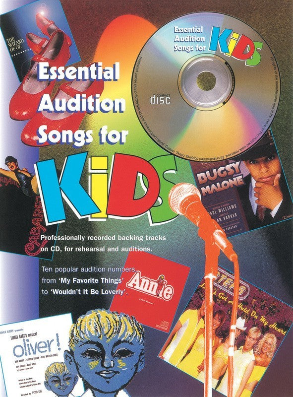 Essential Audition Songs Kids PVG Book/Cd