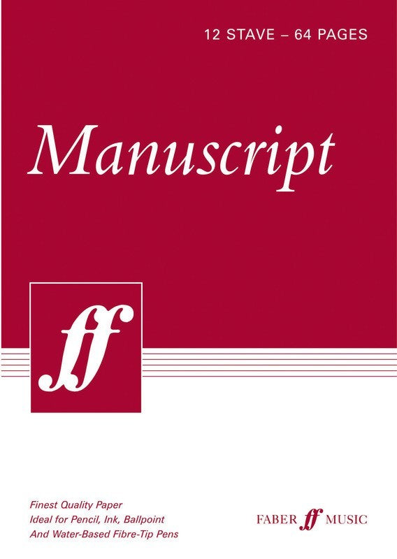 Manuscript A4 12-Stave 64Pp Spiral Whit