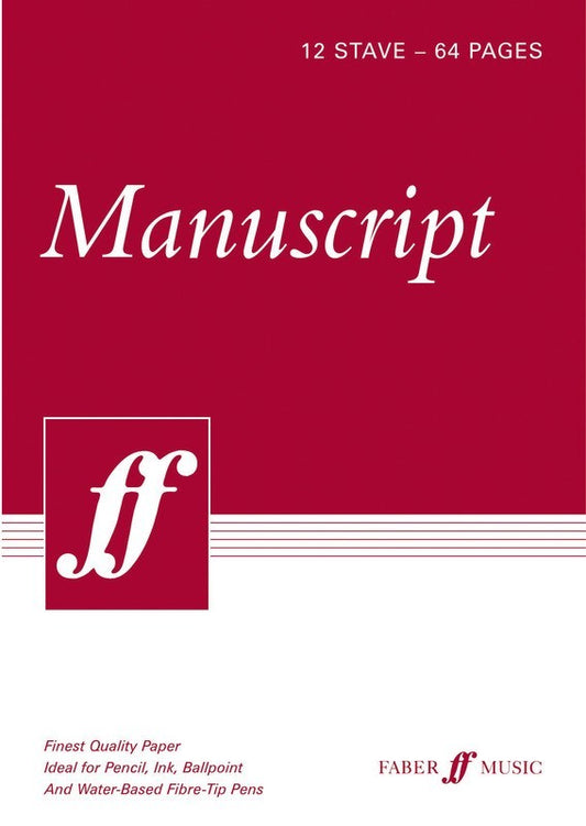 Manuscript A4 12-Stave 64Pp Spiral Whit