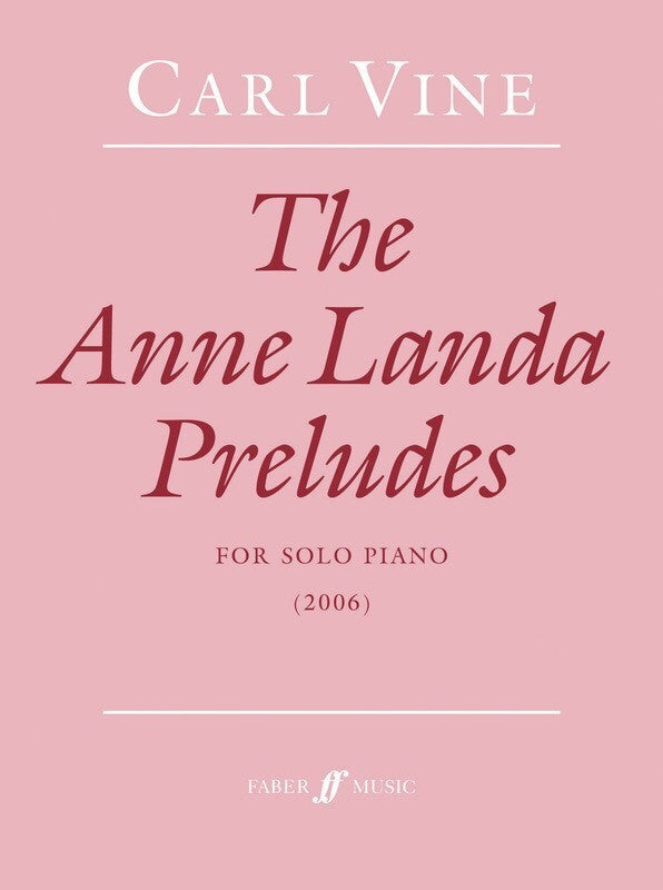 Vine - The Anne Landa Preludes Piano Solo