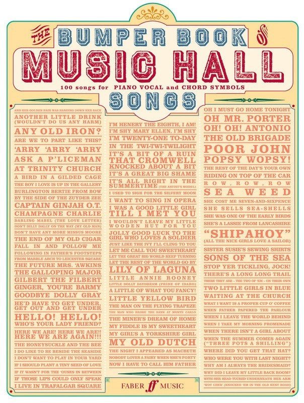 Bumper Book Of Music Hall Songs PVG Book