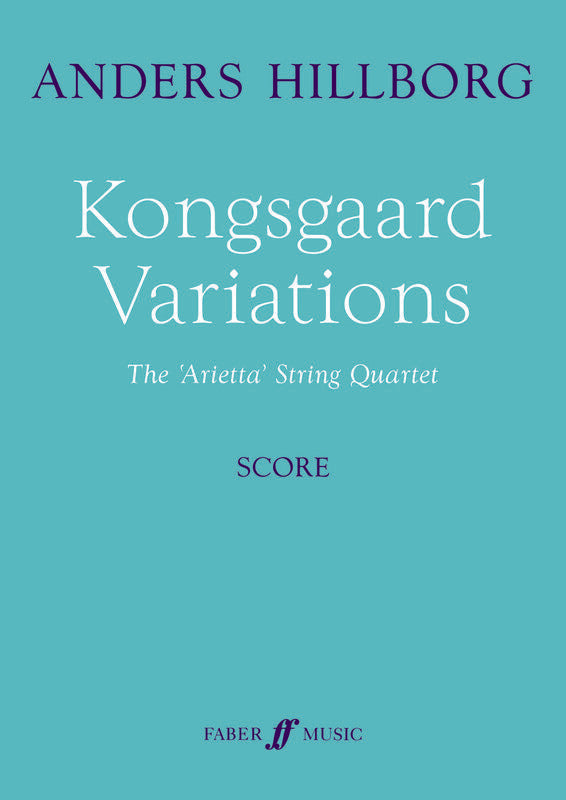 Kongsgaard Variations String Quartet Score