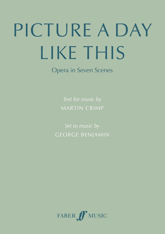 Benjamin - Picture A Day Like This Text For Music (Libretto)