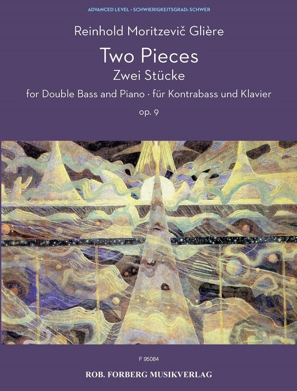 Gliere - 2 Pieces Op 9 Double Bass/Piano