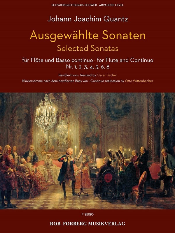 Quantz - Selected Sonatas Nos 1, 2, 3, 4, 5, 6, 8 Flute/Bc