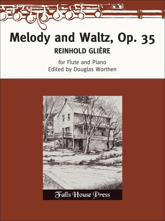 Gliere - Melody And Waltz Op 35 For Flute/Piano